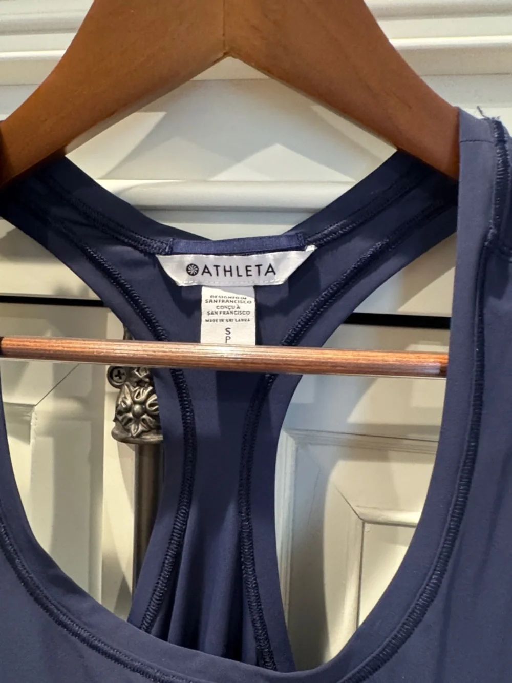 Athleta Deep Navy Racerback Performance Tank - Picture 2 of 5